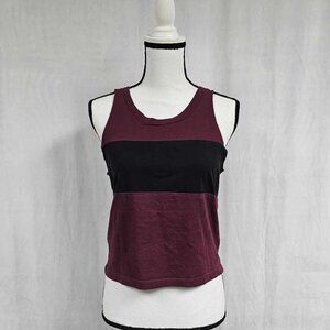 Victoria's Secret PINK Burgundy Crop Tank Top